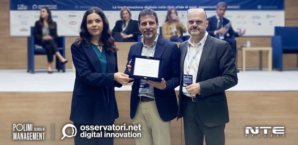NTE Process premiata con una menzione d'onore ai PMI Award 2025