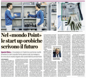 Articolo di giornale che parla di Mastranet AI al Point di Dalmine